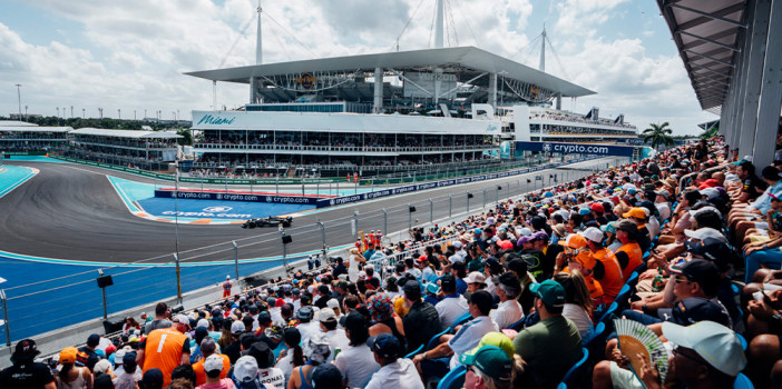 Grandstand at Turn 18 - F1 Miami Grand Prix 2024