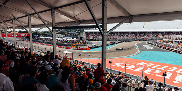 Grandstand at Turn 18 - F1 Miami Grand Prix 2024