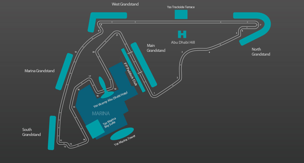 F1 Abu Dhabi Gp Circuit Of Yasmarina Grandstand Main F1